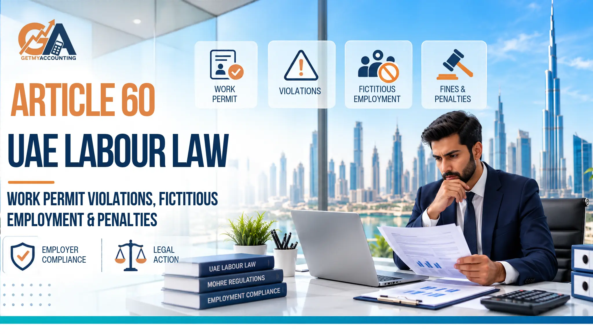 Article 60 UAE Labour Law: Work Permit Fines & Penalties